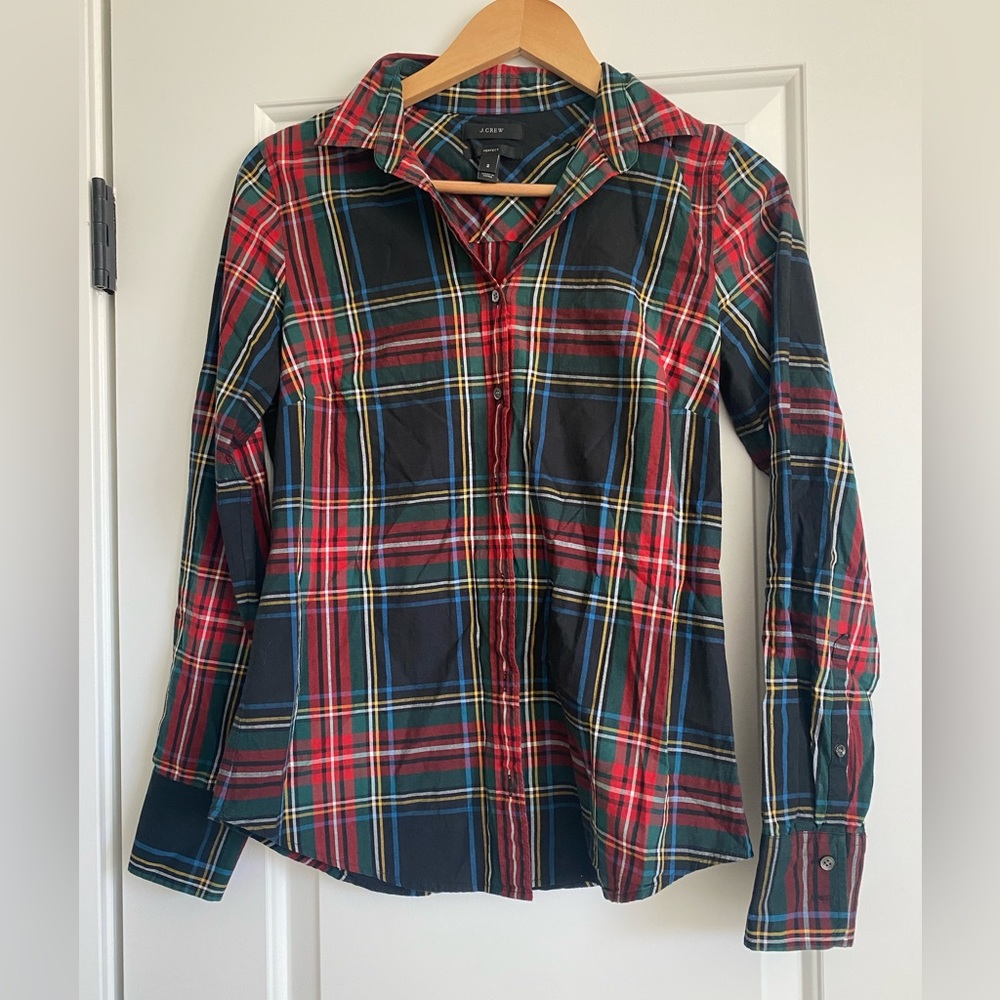 J Crew Plaid button down